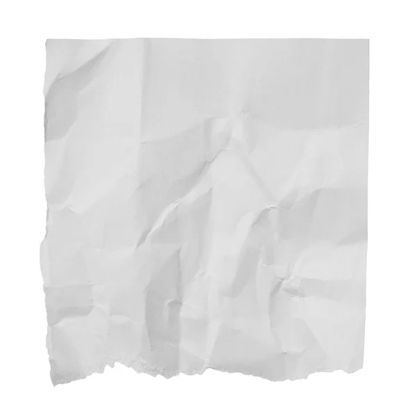 Beyaz kağıt yırtılmış ileti — Stok fotoğraf
