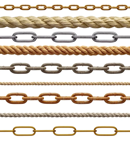 Tel zincir metal zincir çelik kablo hattı — Stok fotoğraf