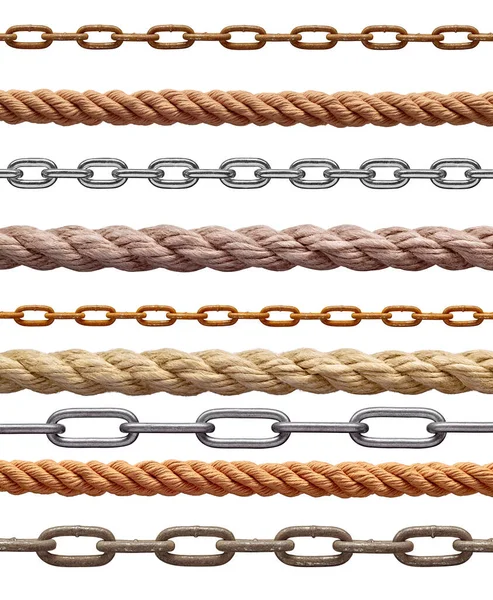 Snöre kedja metall länk stål sladd kabel linje — Stockfoto