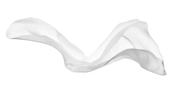 흰 천 섬유 섬유 바람 — 스톡 사진