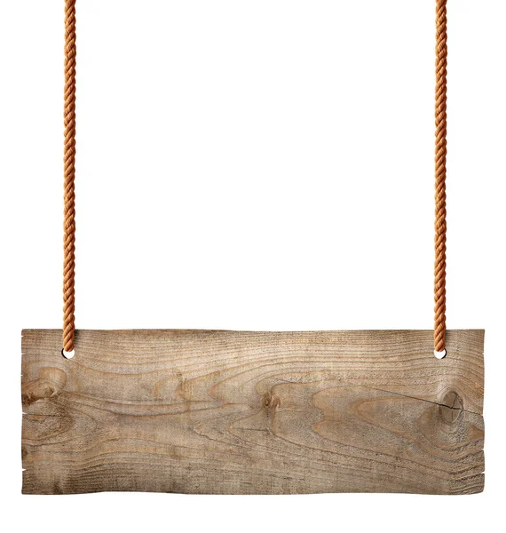 Деревянный знак цепи ropesignboard вывески — стоковое фото