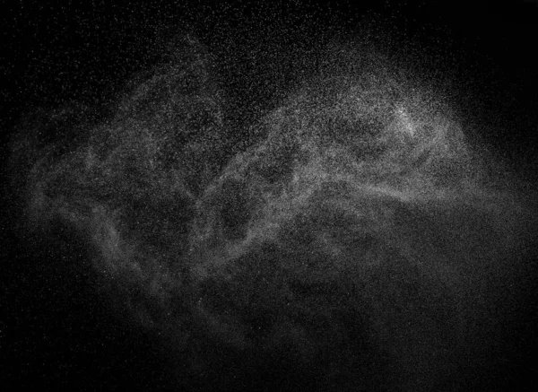 Брызги воды капель пара туман воздуха туман жидкости распылителя жидкости фон черный аэрозольный насос брызгает свежий — стоковое фото