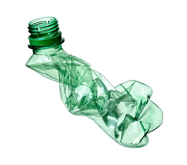 塑料瓶装水回收箱废物 — 图库照片