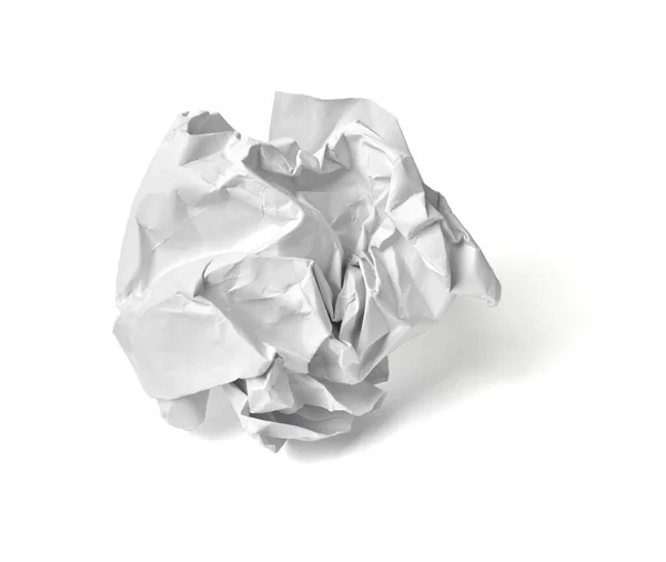 Bola de papel crumpled erro lixo lixo — Fotografia de Stock