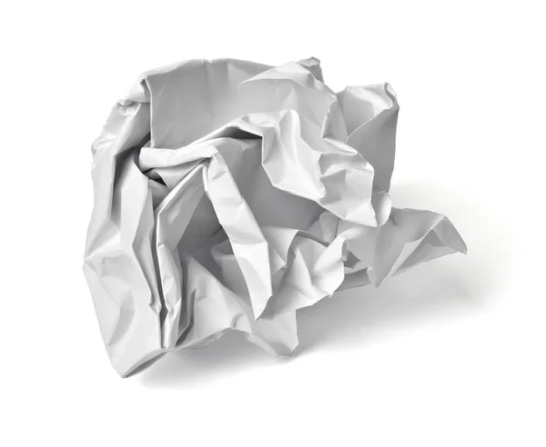 Paper ball crumpled garbage trash mistake — Stock Photo, Image