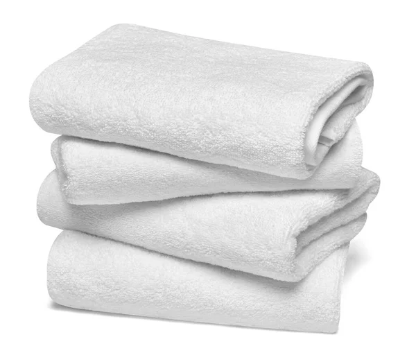 Handtuch Baumwolle Badezimmer weiß Wellness-Tuch Textil — Stockfoto