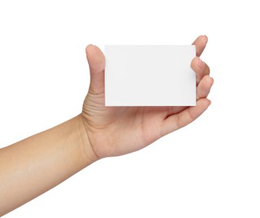 Kağıt kart boş el yazısı.