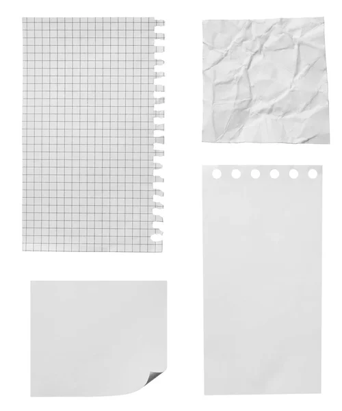 Biały papier zgrywanie wiadomość rozdarty — Zdjęcie stockowe