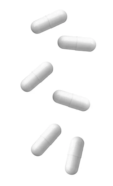 White pill medical drug medication — Stock Photo, Image