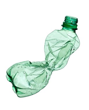 Plastik şişe su kabı atığı geri dönüştürüyor