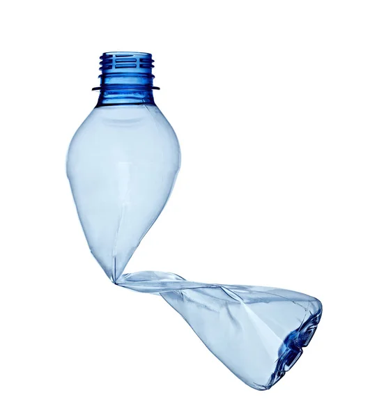 Пластиковые бутылки для воды отходов переработки — стоковое фото