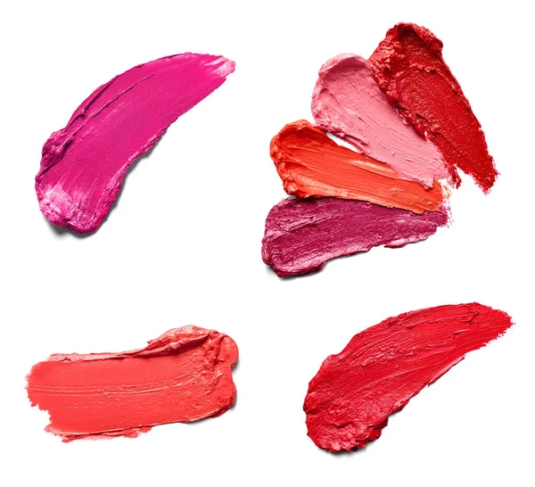 Lápiz labial pintura color maquillaje belleza muestra —  Fotos de Stock