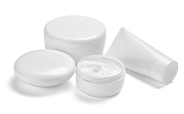 Beyaz krem kabı kavanozu güzellik nemlendirici tüp sabunu