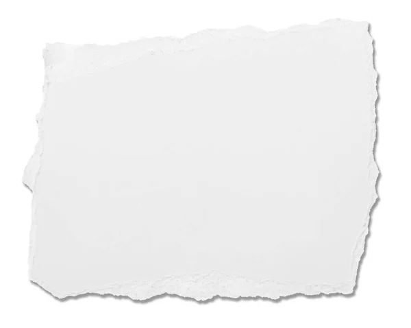 Livro branco rasgado mensagem rasgada — Fotografia de Stock