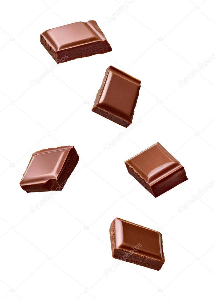 chocolate piece sweet food dessert falling