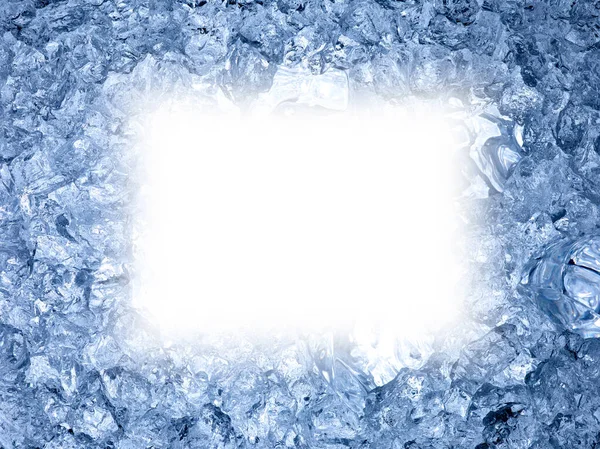 Buz küpü arka plan soğuk su dondur — Stok fotoğraf