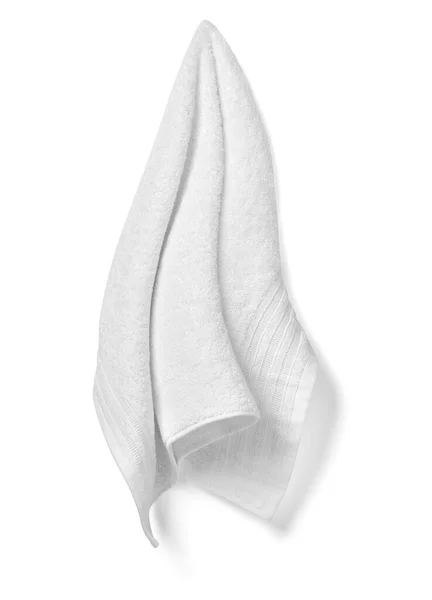 Serviette coton salle de bain tissu spa blanc textile — Photo