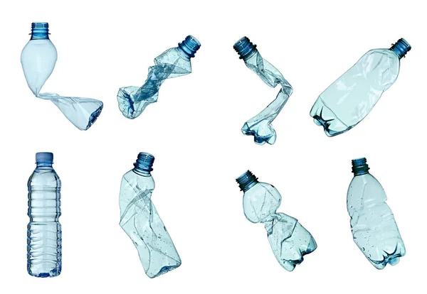 Bottiglia di plastica contenitore di acqua riciclaggio rifiuti — Foto Stock