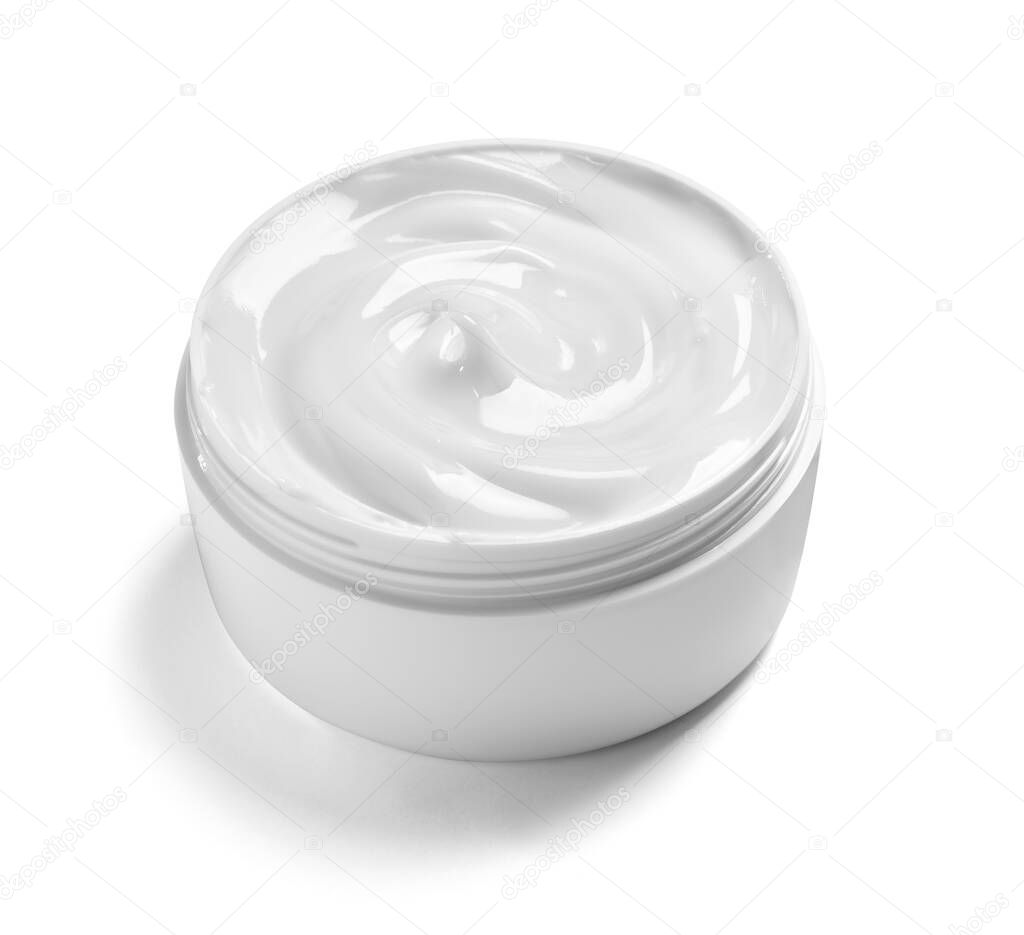 white cream container jar beauty moisturizer skin