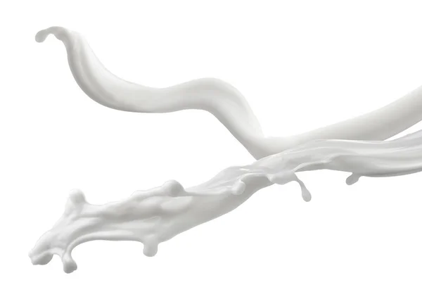 Gota de salpicadura de leche líquido blanco — Foto de Stock