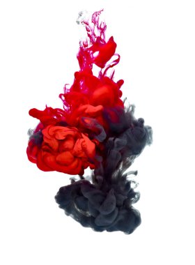 su renk sıvı kırmızı siyah boya