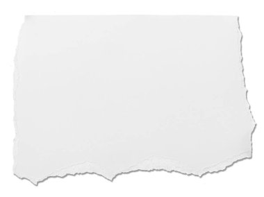 beyaz kağıt yırtılmış ileti