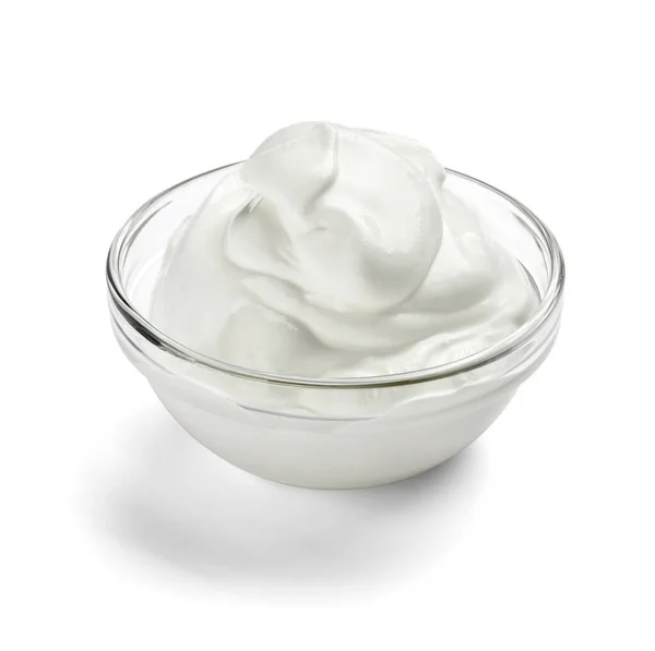 White beauty cream cosmetics yoghurt mil diary — Stock Photo, Image