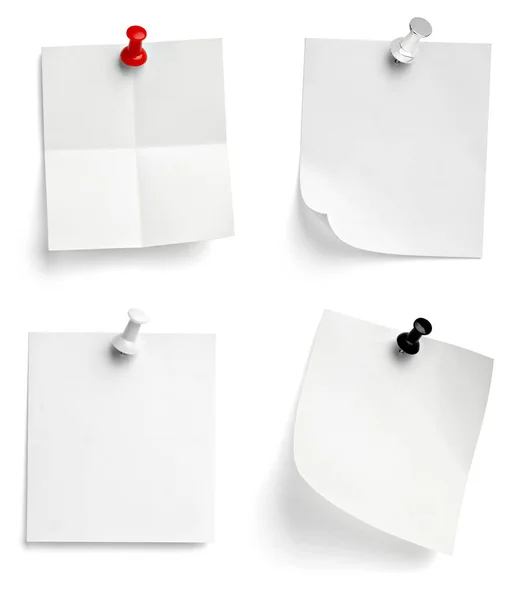 Nota papel push pin mensaje rojo blanco negro —  Fotos de Stock