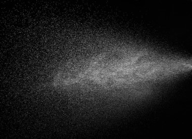 Sprey su damlası buhar havası