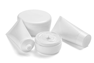 Beyaz krem kabı kavanozu güzellik nemlendirici tüp sabunu