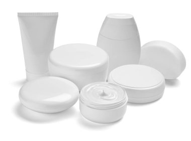 Beyaz krem kabı kavanozu güzellik nemlendirici tüp sabunu