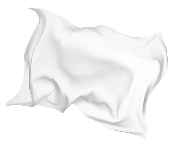 Witte doek stof textielwind — Stockfoto