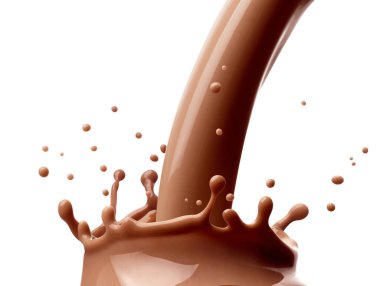 Çikolatalı süt. Su bardağı.