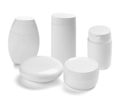 Beyaz krem kabı kavanozu güzellik nemlendirici tüp sabunu