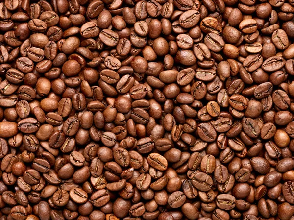 Kaffebönor bruna rostade koffein espresso frön — Stockfoto