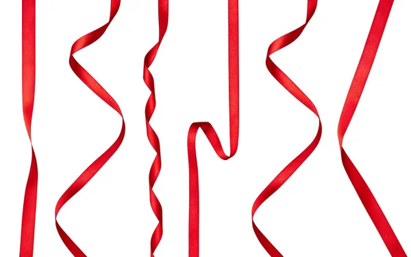 Rött band båge firande dekoration — Stockfoto