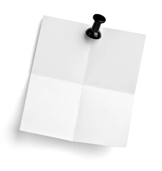 Notatka papier push pin wiadomość czerwony biały czarny Zdjęcia Stockowe bez tantiem