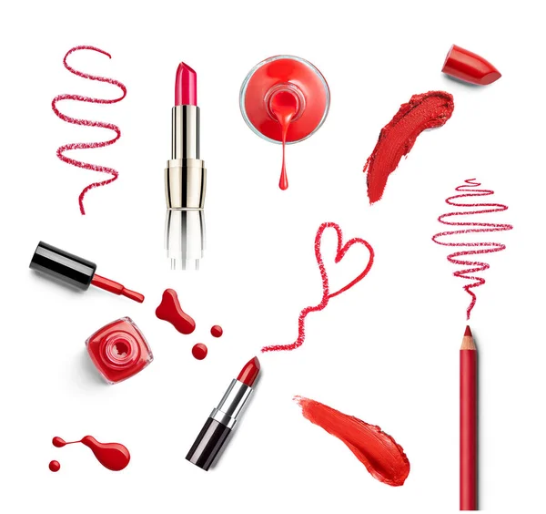 Lippenstift Schönheit Make Up Herz Liebe — Stockfoto