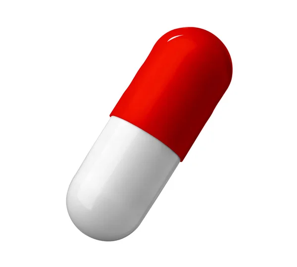 Pílula vermelha branca medicação medicamentosa — Fotografia de Stock