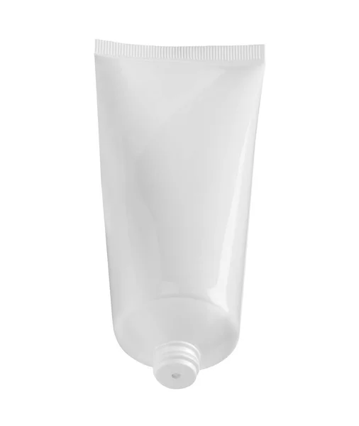 Крем лосьйон краси зубна паста біла трубка гігієна охорони здоров'я — стокове фото