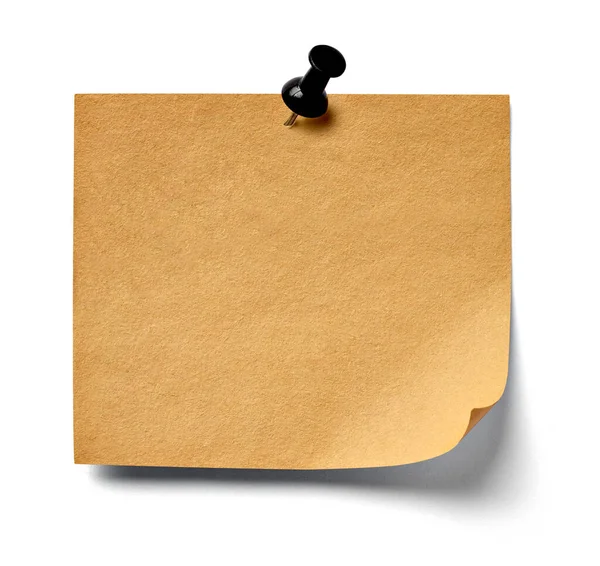 Notatka papier puste etykieta znak — Zdjęcie stockowe