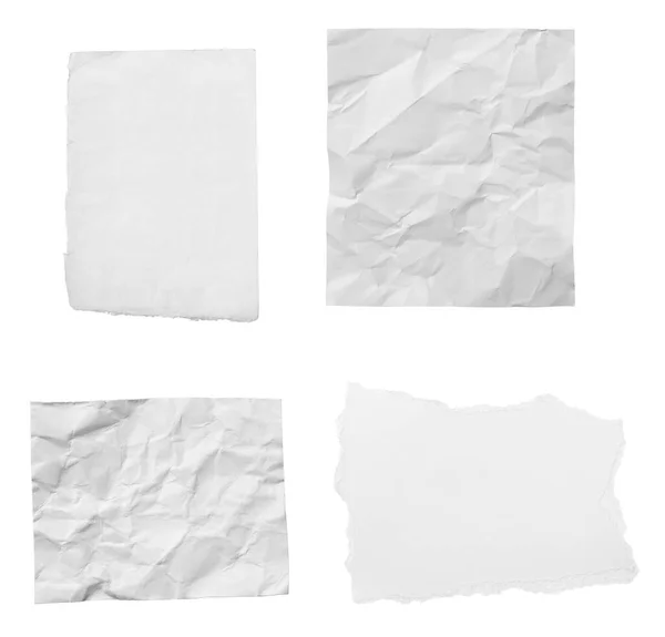 White paper ripped message torn — Stock Photo, Image