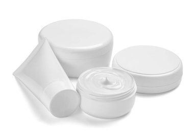 Beyaz krem kabı kavanozu güzellik nemlendirici tüp sabunu