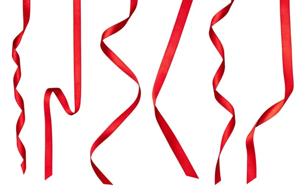 Rood lint strik viering decoratie — Stockfoto