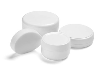 Beyaz krem kabı kavanozu güzellik nemlendirici tüp sabunu