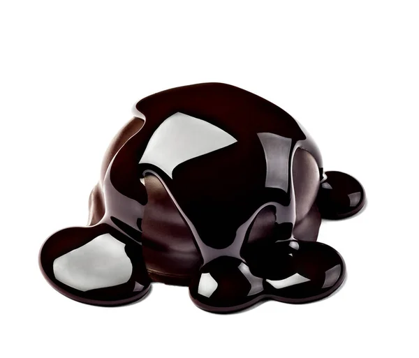Pastel de jarabe de chocolate postre dulce —  Fotos de Stock