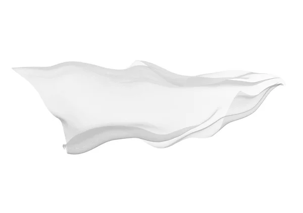 Țesătură albă țesătură textilă vânt — Fotografie, imagine de stoc