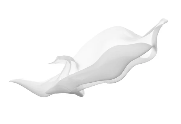 Текстильный ветер из белой ткани Стоковое Изображение