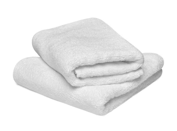 Serviette coton salle de bain tissu spa blanc textile Images De Stock Libres De Droits