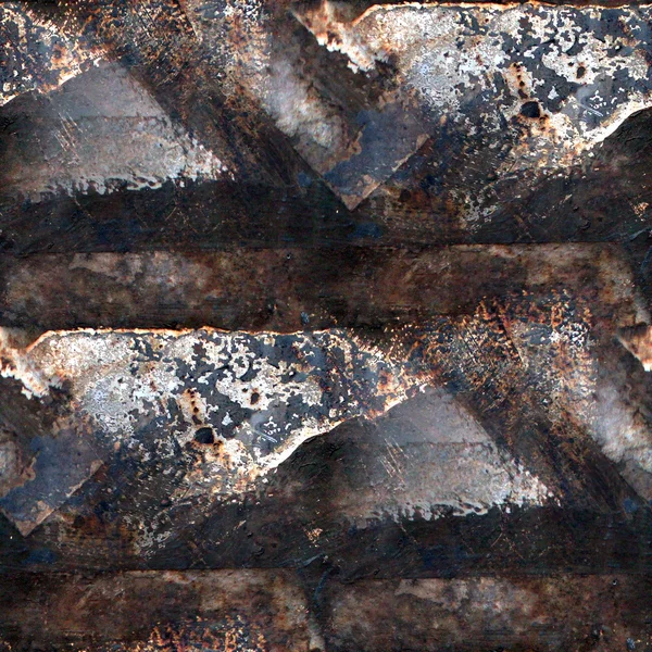 Grunge rezavé bezešvých textur železa s — Stock fotografie